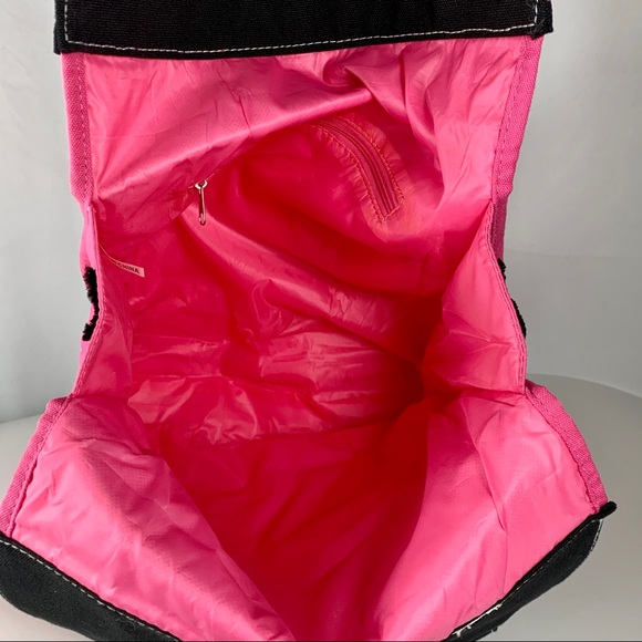 ED HARDY Pink Canvas Screen Printed Design Tote - Picture 6 of 10